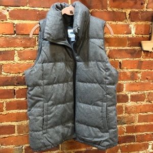 Gray puffer vest